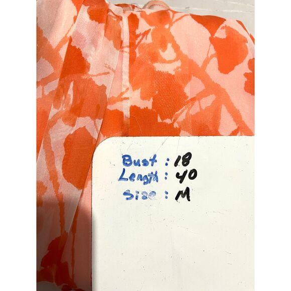 Floral silk dress romantic Y2K spring coquette sequins flare easter women M - Picture 9 of 10